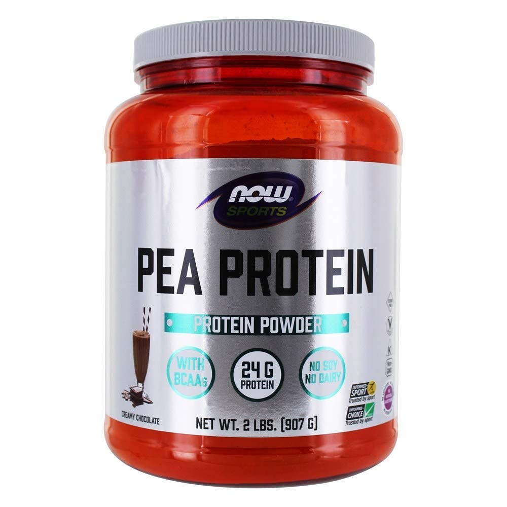 NOW Foods Pea Protein Powder Dutch Chocolate 32 Servings