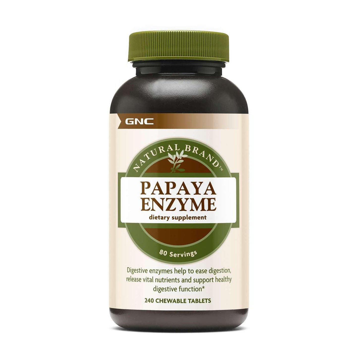 GNC Papaya Enzyme Tablets, 240 Count