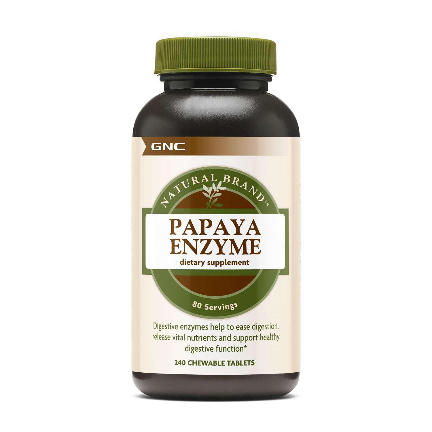 GNC Papaya Enzyme Tablets, 240 Count