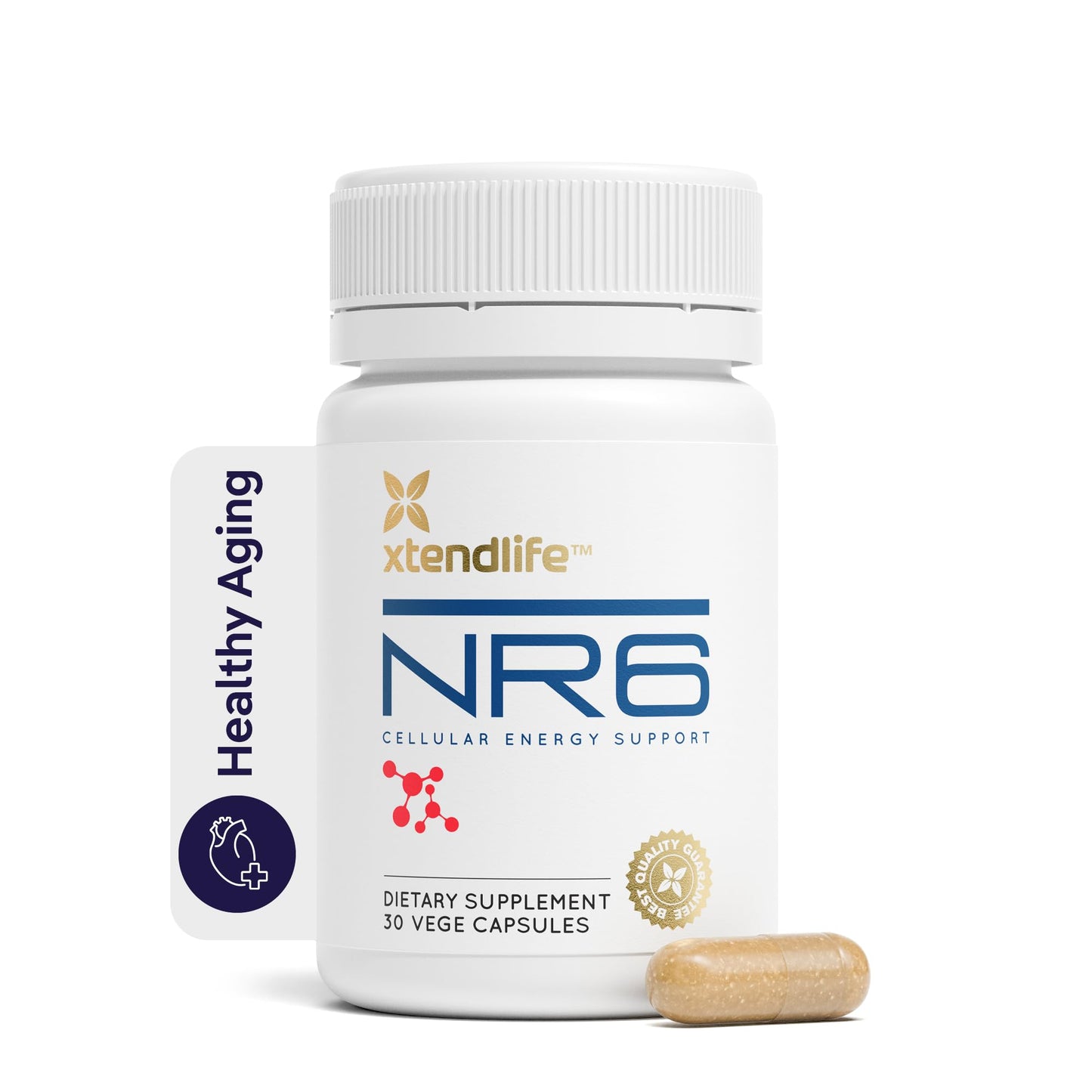 Xtendlife NR6 NAD+ with Nicotinamide Riboside & Resveratrol Capsule, 30 Count