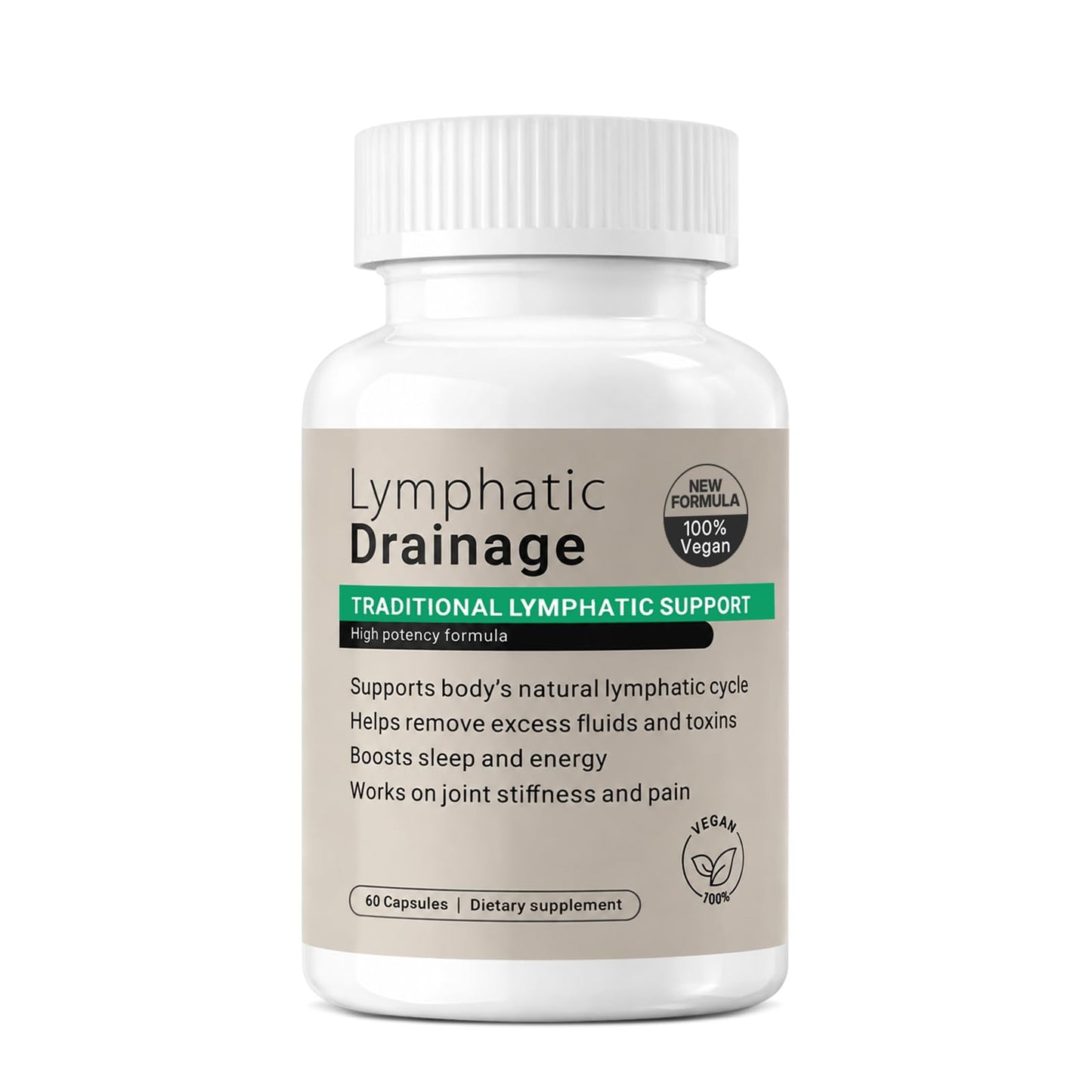 DCRWVCTON Lymphatic Drainage Supplement Lymph Support Capsule, 60 Capsules