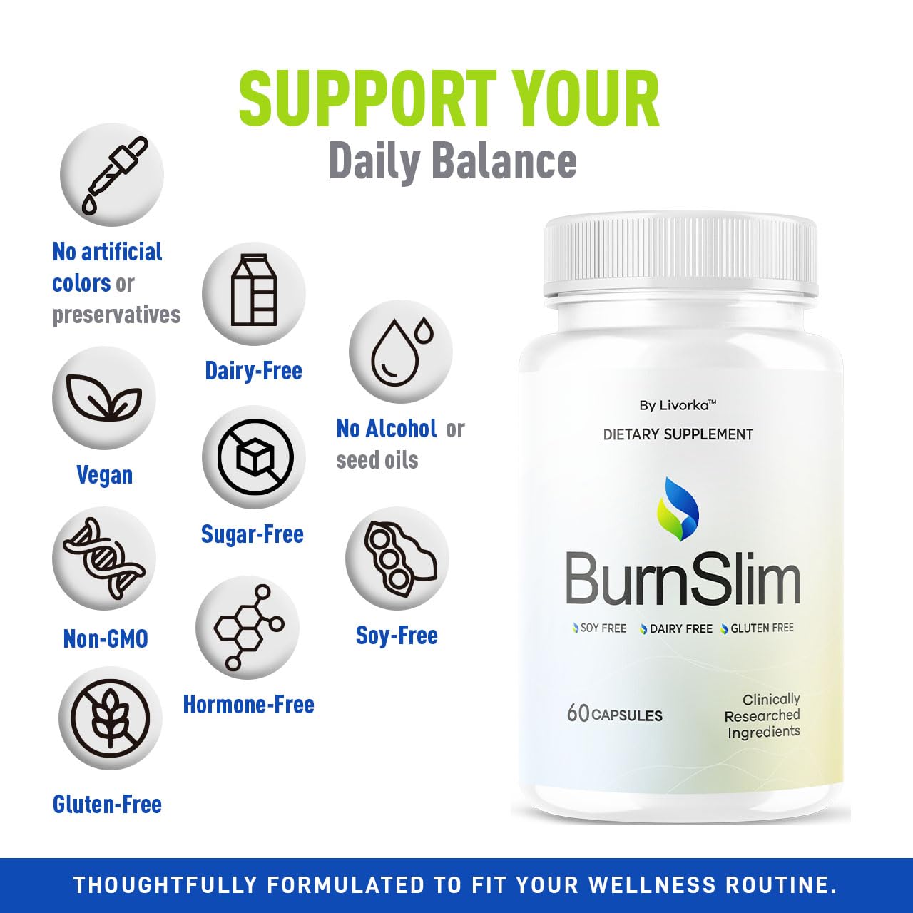 LIVORKA Burn Slim Capsules, 300 Capsules