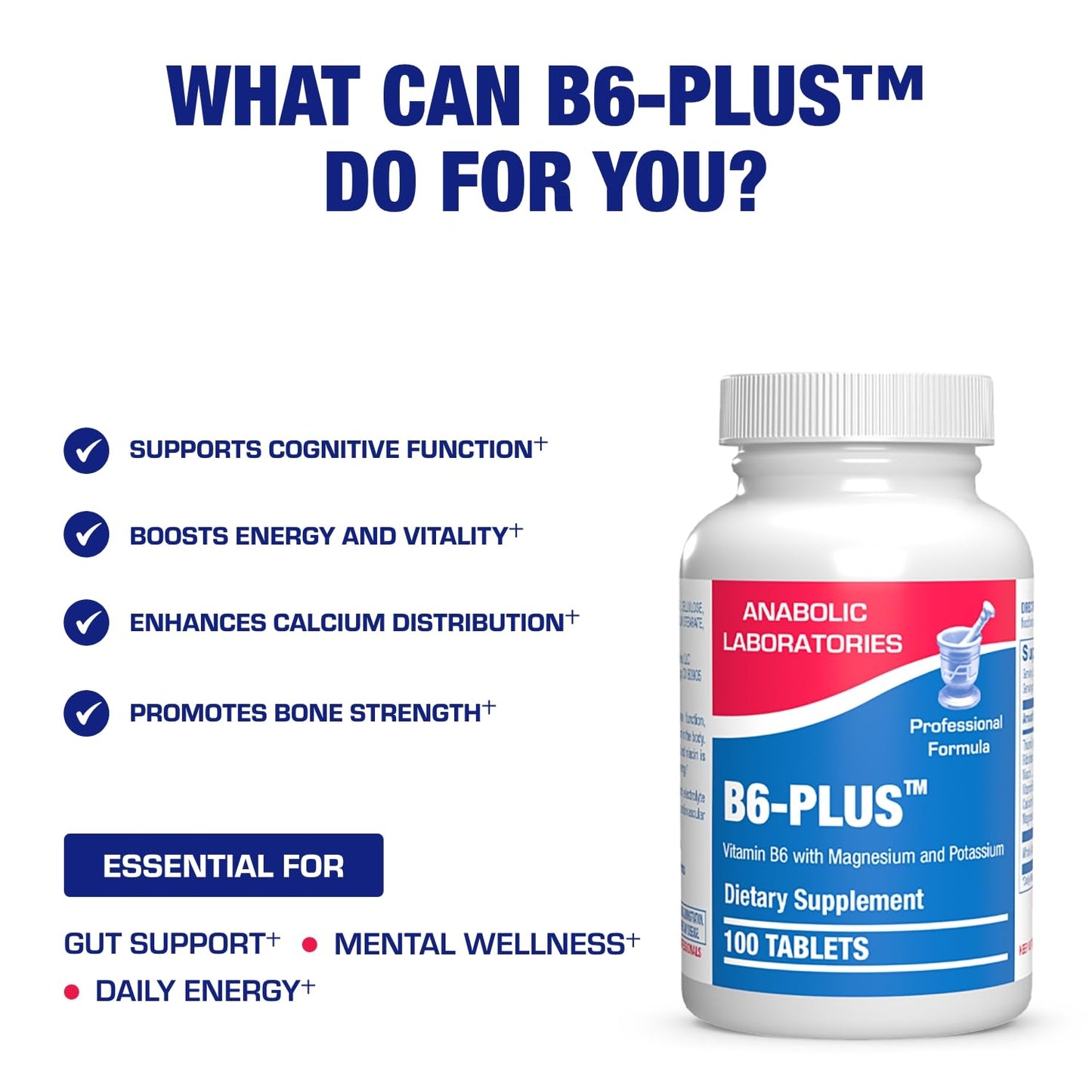Anabolic Laboratories Calcium Magnesium B6 Supplement 100 Tablets