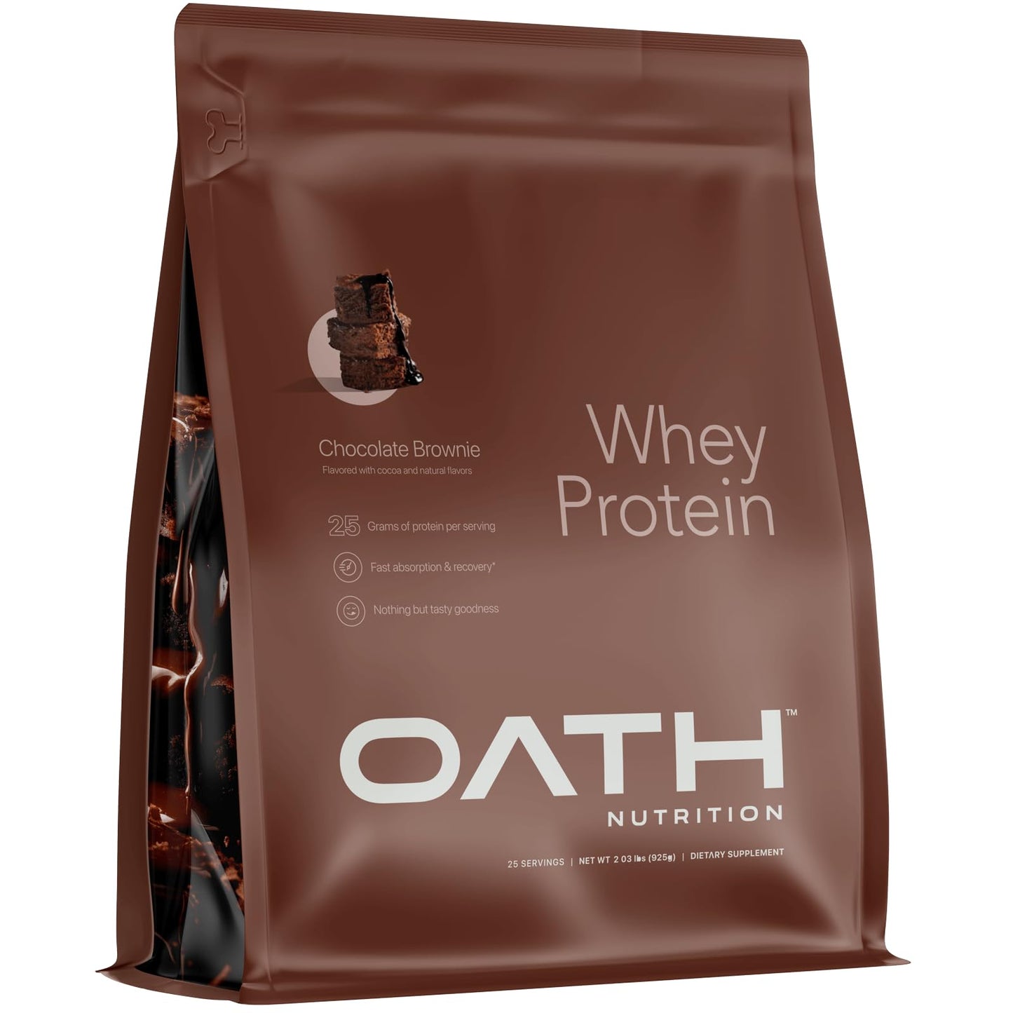 Oath Nutrition Whey Protein Powder Chocolate Brownie, 32 Servings