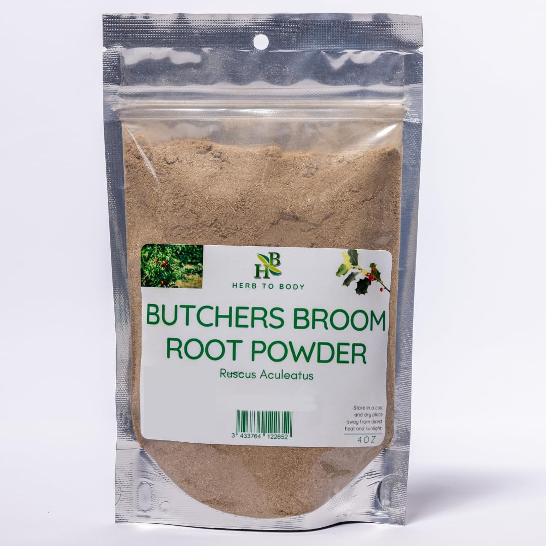 Herb To Body Butcher's Broom Root Powder 4 oz