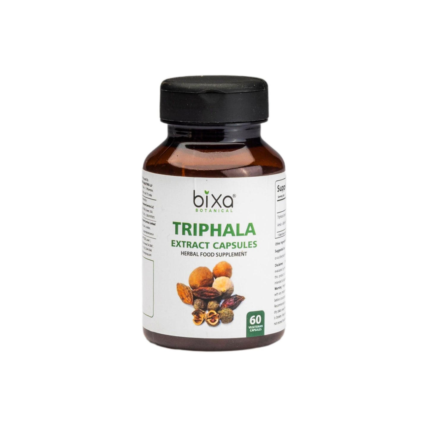 bixa BOTANICAL Triphala Extract Capsule, 60 Count