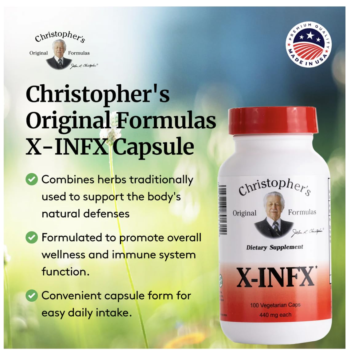 Generic Dr. Christopher’s Original Formula Bundle – X-INFX & VRL Capsules, Pack of 2