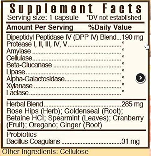 Systemic Formulas ZGLUTn - Gluten Control Capsules 60 Count