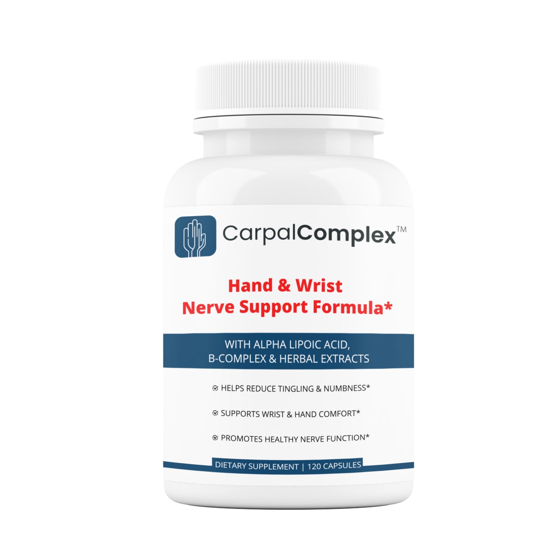 CarpalComplex Carpal Tunnel Nerve Support Supplement Capsules 120