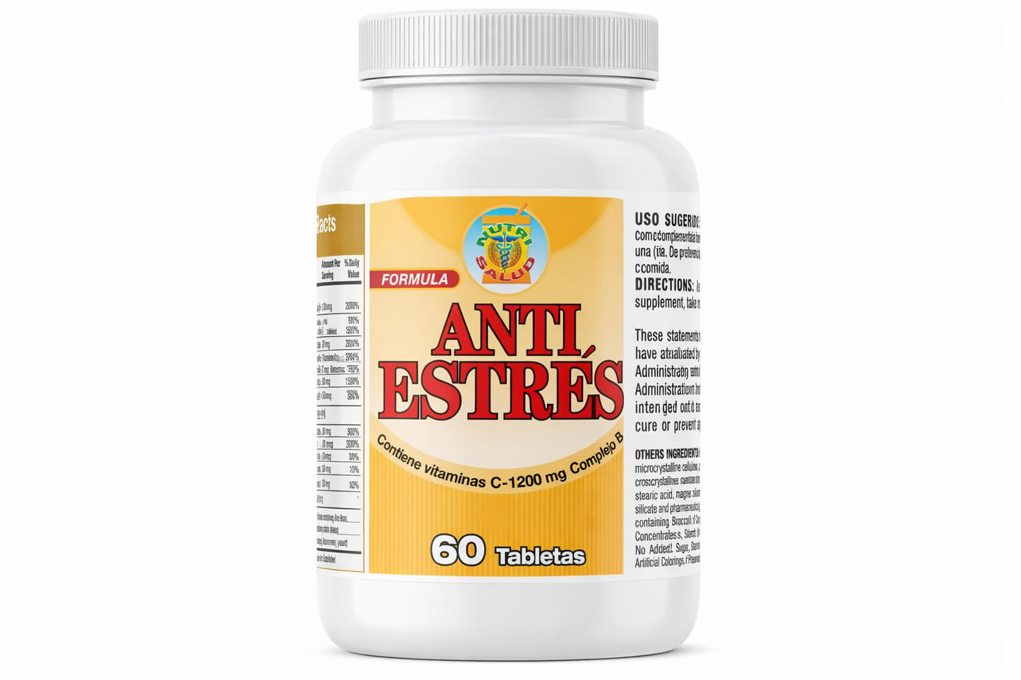 Nutrisalud Products Anti Estres Formula Natural Tablets 120 Count