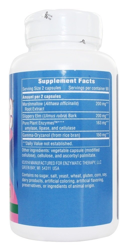 Enzymatic Therapy Acid Ease Digestion Formula 180 Capsules