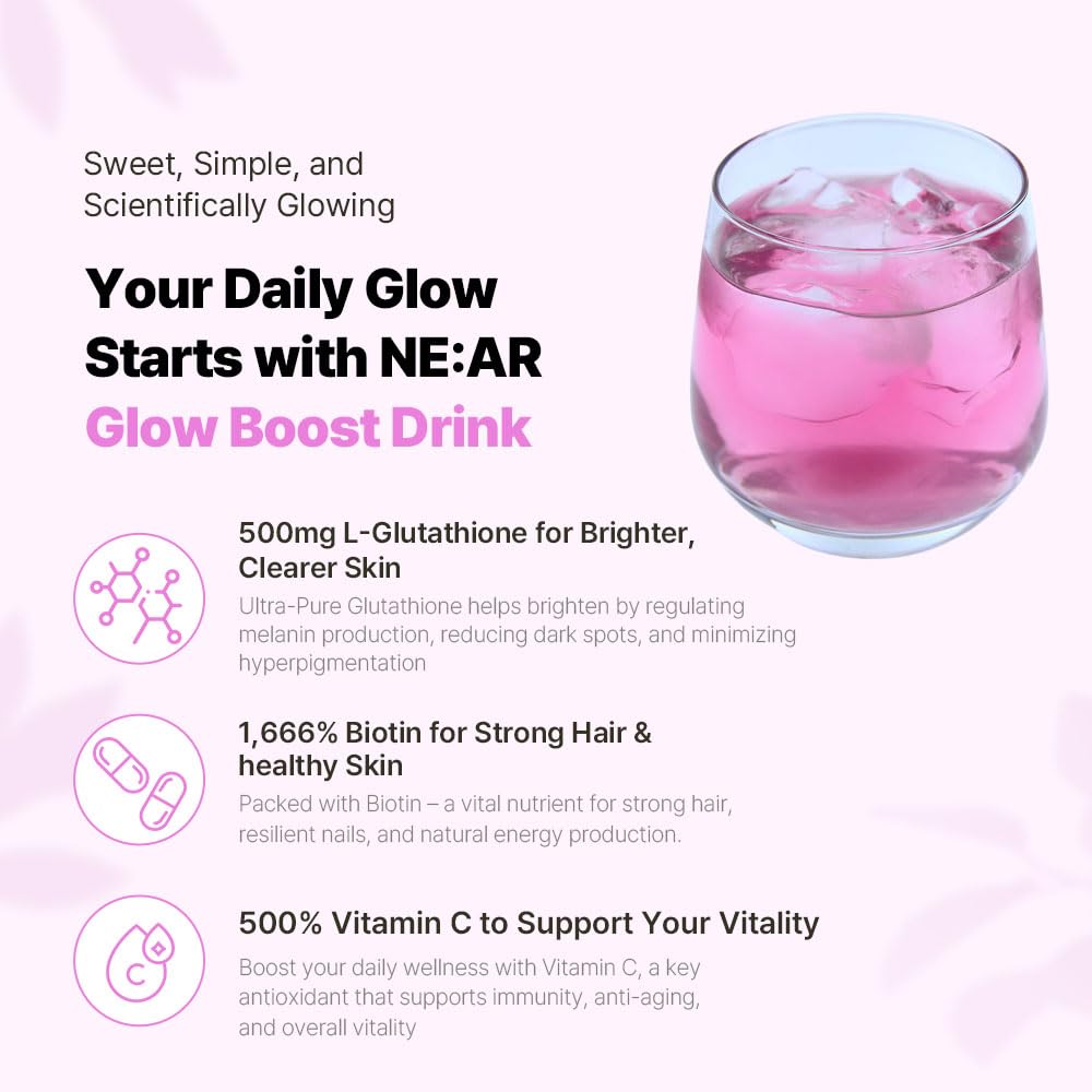 NE:AR Glow Boost Drink Powder Stick, 14 Sticks