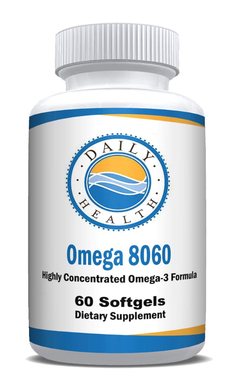 Daily Health Omega 8060 2400mg Omega 3 Fish Oil Joint Health Supplement Capsule 60 Count