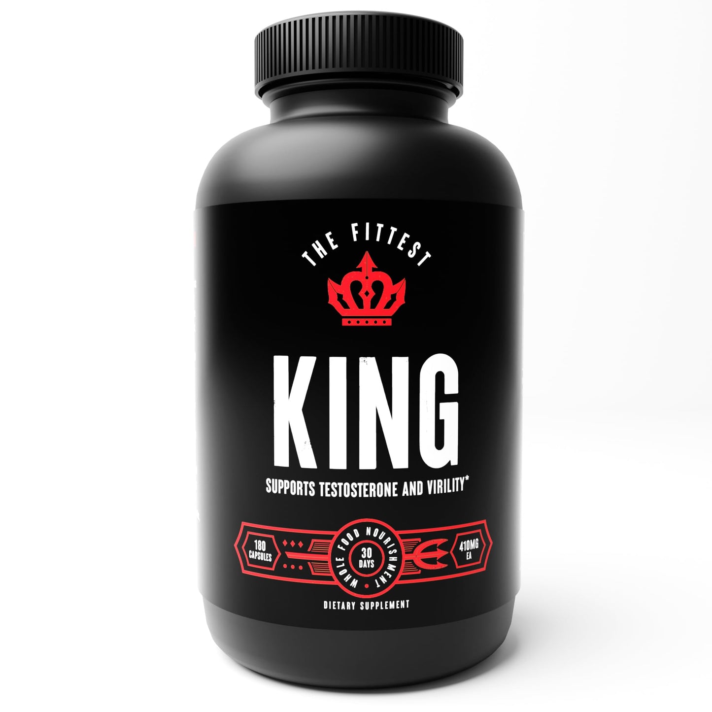 The Fittest Ever The Fittest King Testosterone Booster for Men – Grass-Fed Organs Capsule, 1