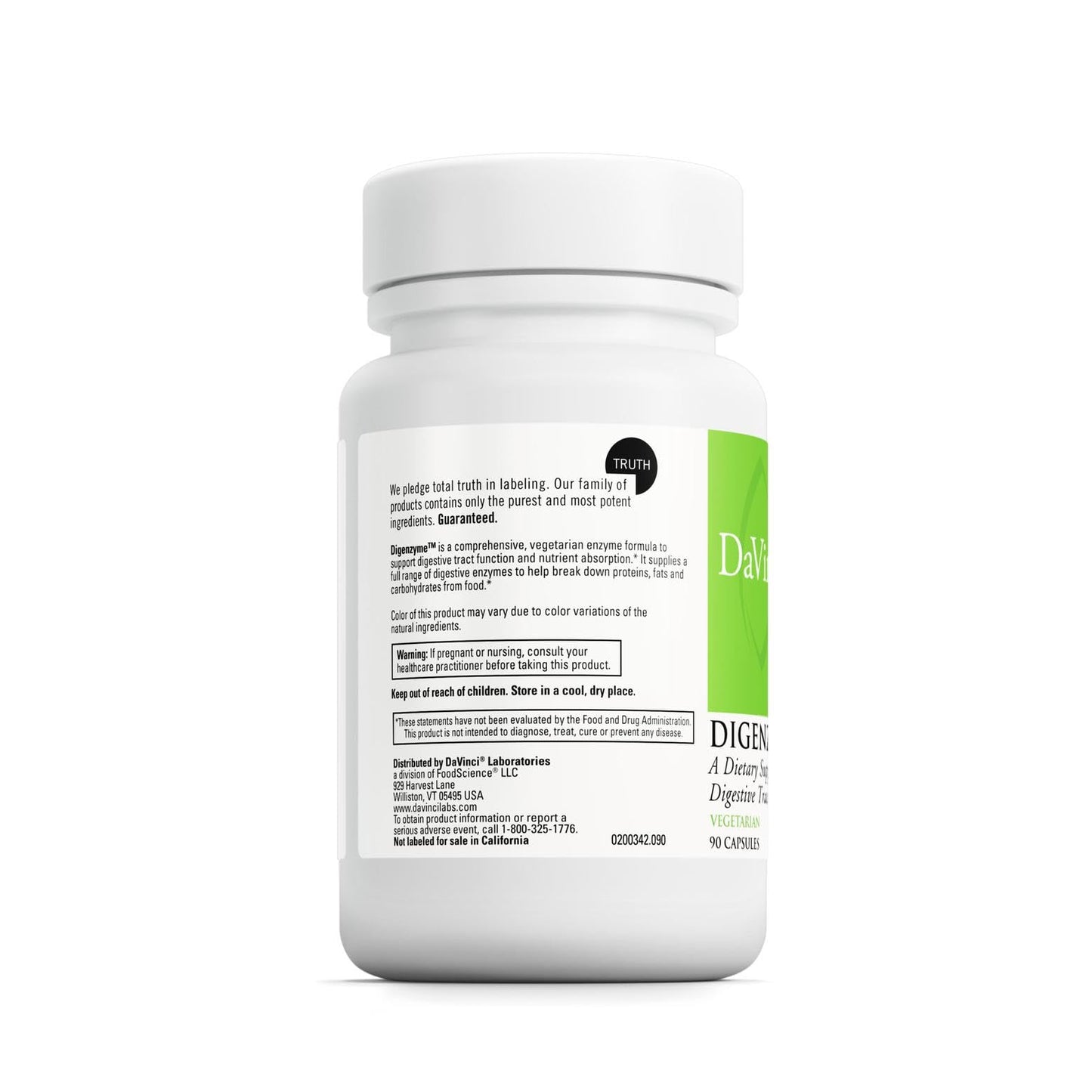 DAVINCI Digenzyme 90 Vegetarian Capsules