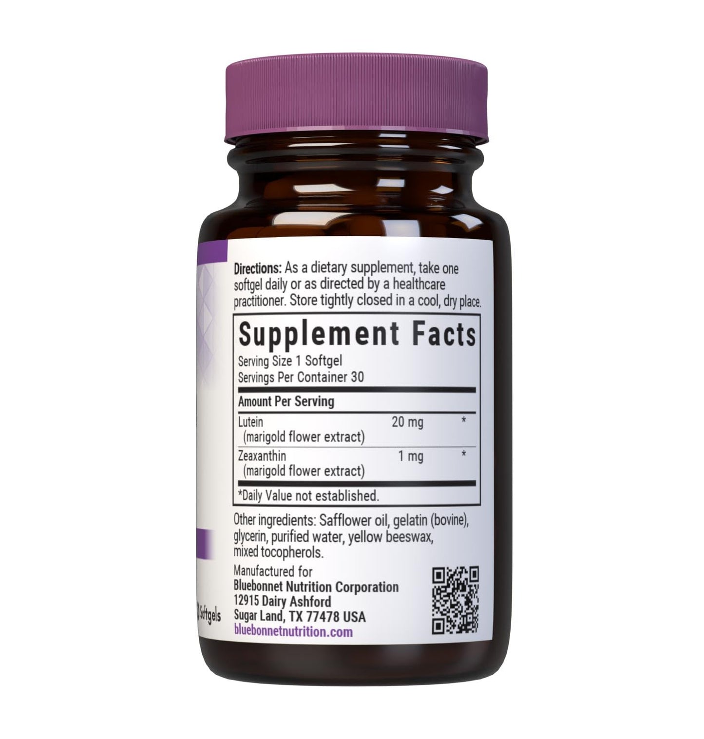 BlueBonnet Lutein 20 mg Softgel 30