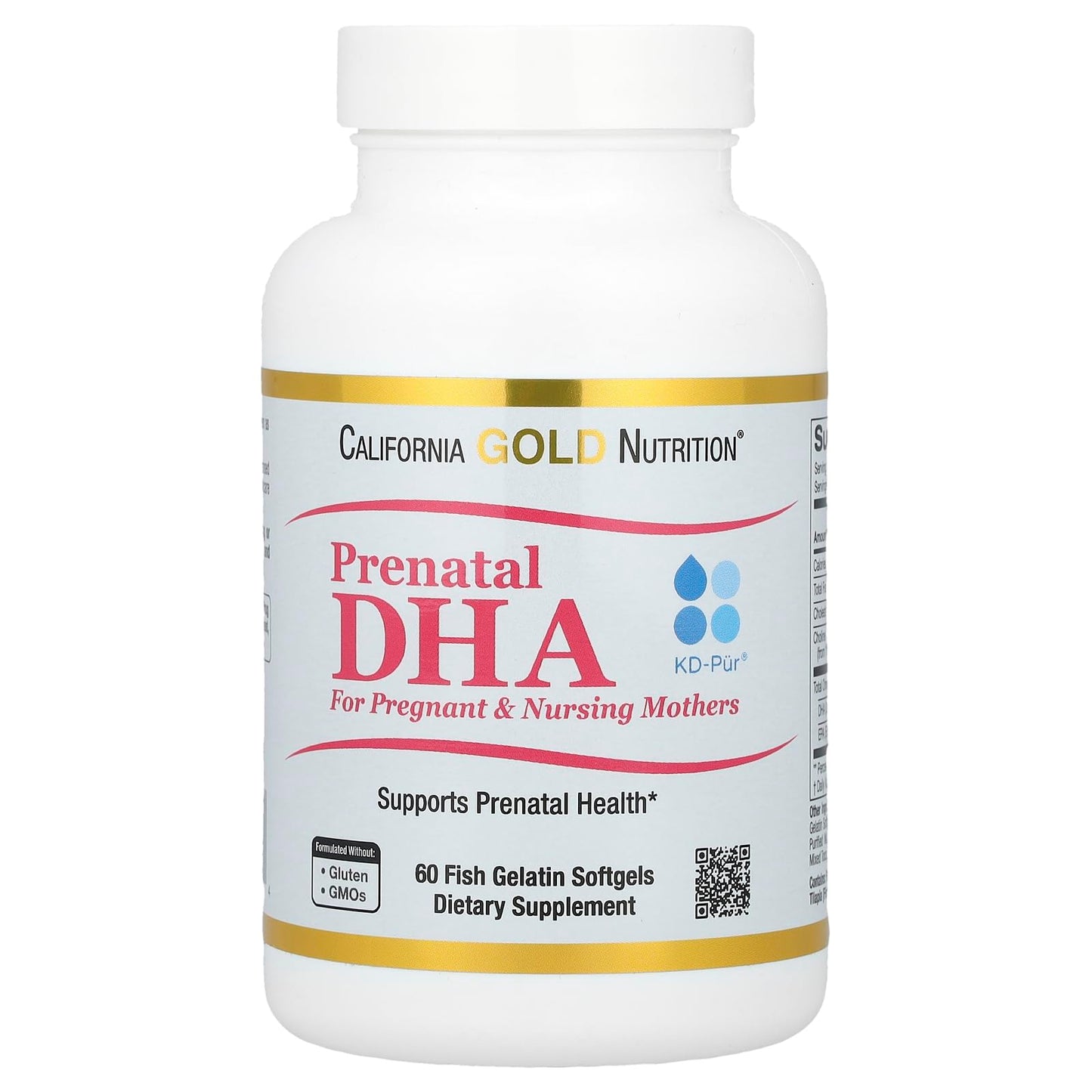 California Gold Nutrition Prenatal DHA Softgel 60