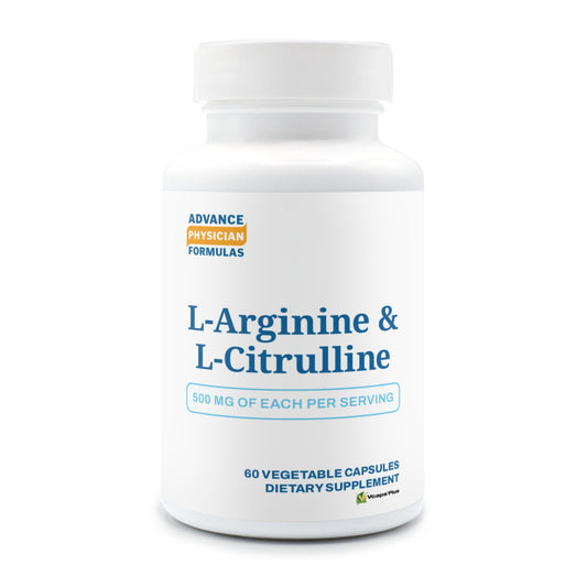 Advance Physician Formulas L-Arginine 500 mg, L-Citruline 500 mg, 60 Vegetable Capsules