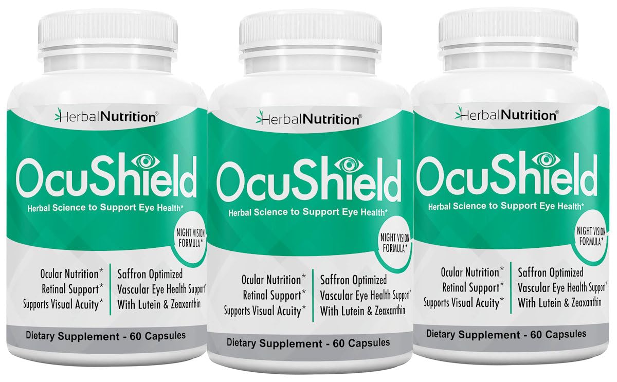 Herbal Nutrition OcuShield Eye Health Support Supplement Capsule 3 Capsules