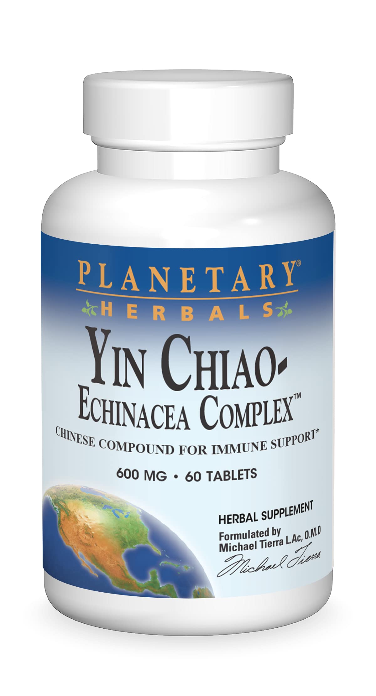 Planetary Herbals Yin Chiao-Echinacea Complex 60 Tablets