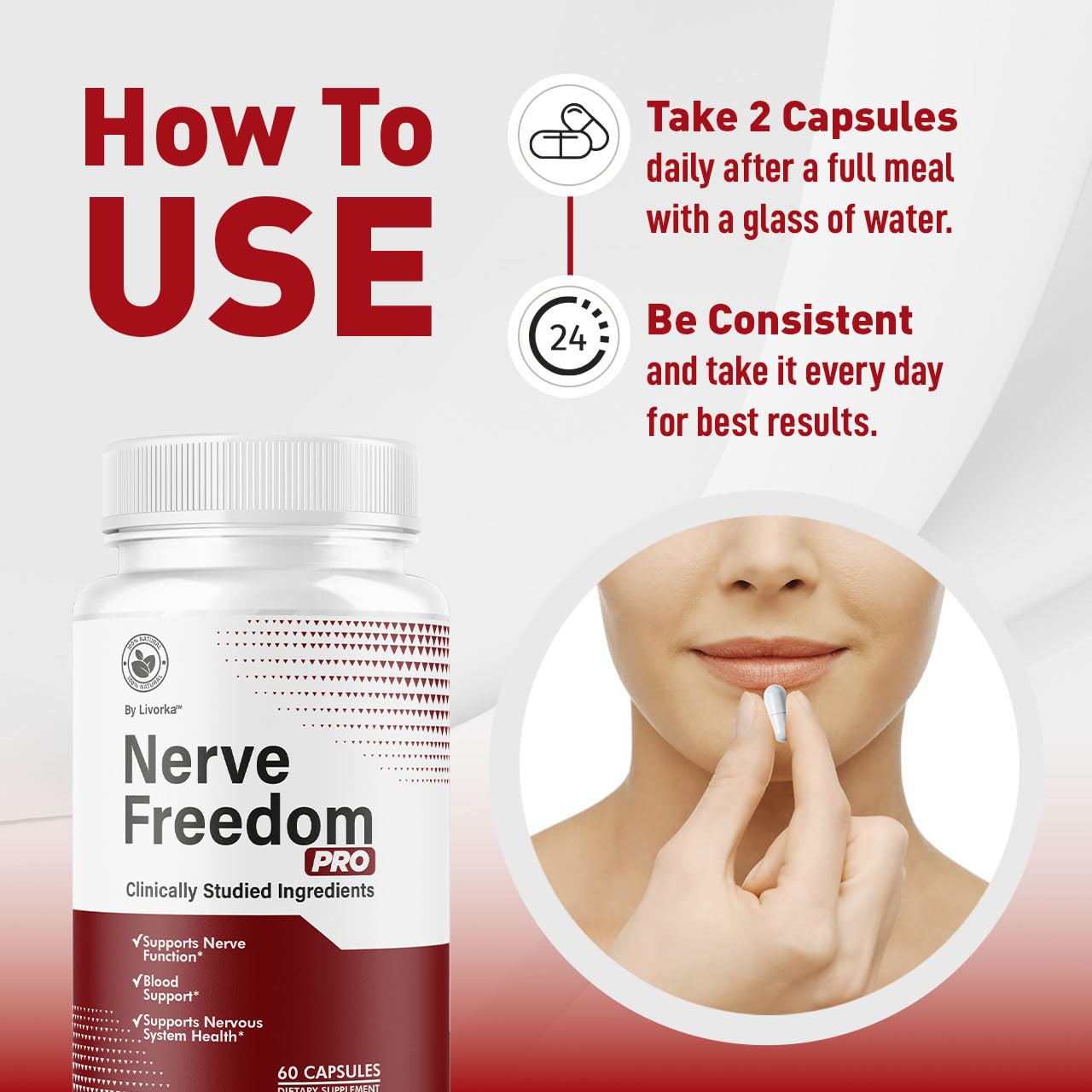 The Sunrise Brand Nerve Freedom Pro 60 Capsules