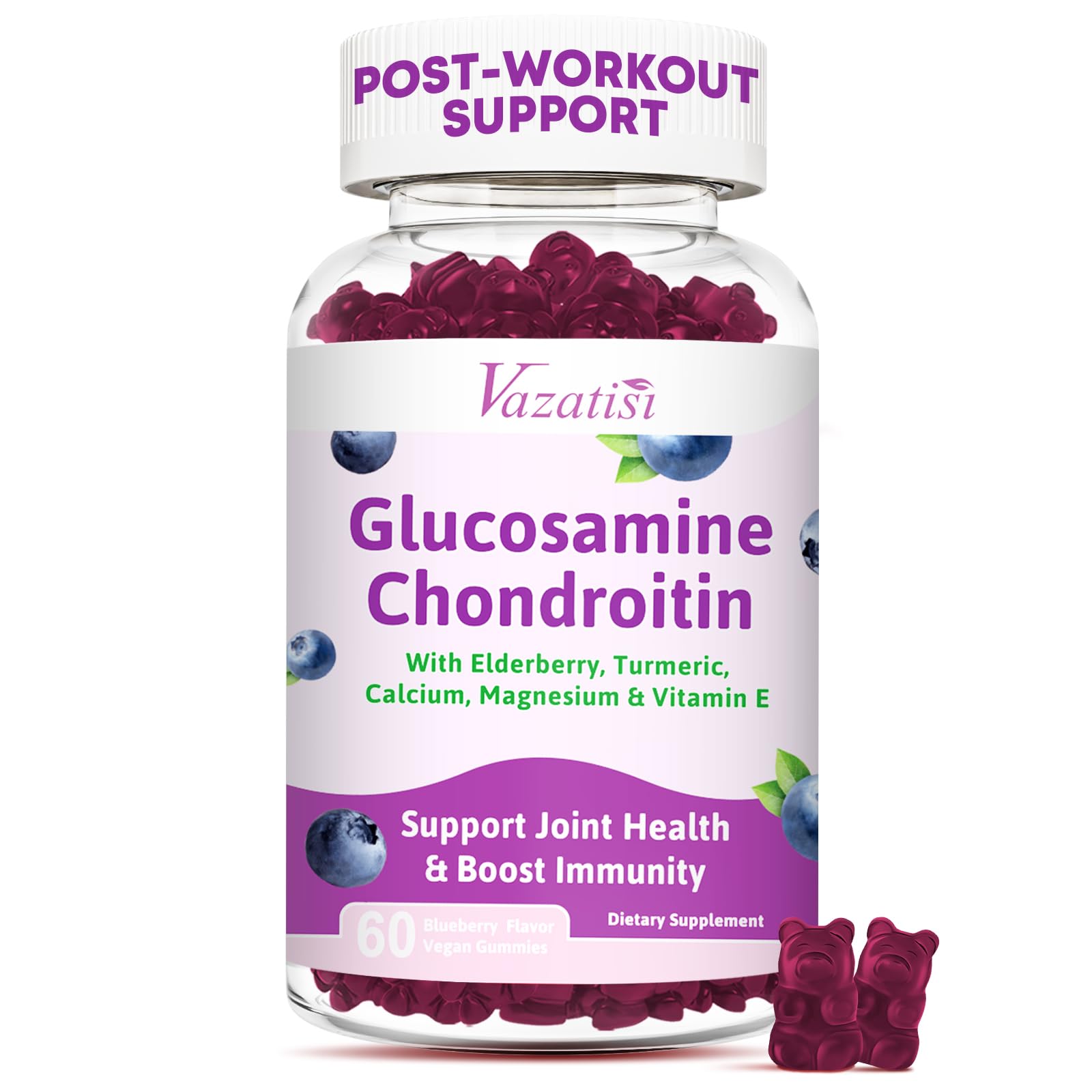 Vazatisi Glucosamine Chondroitin Gummies 60 Count