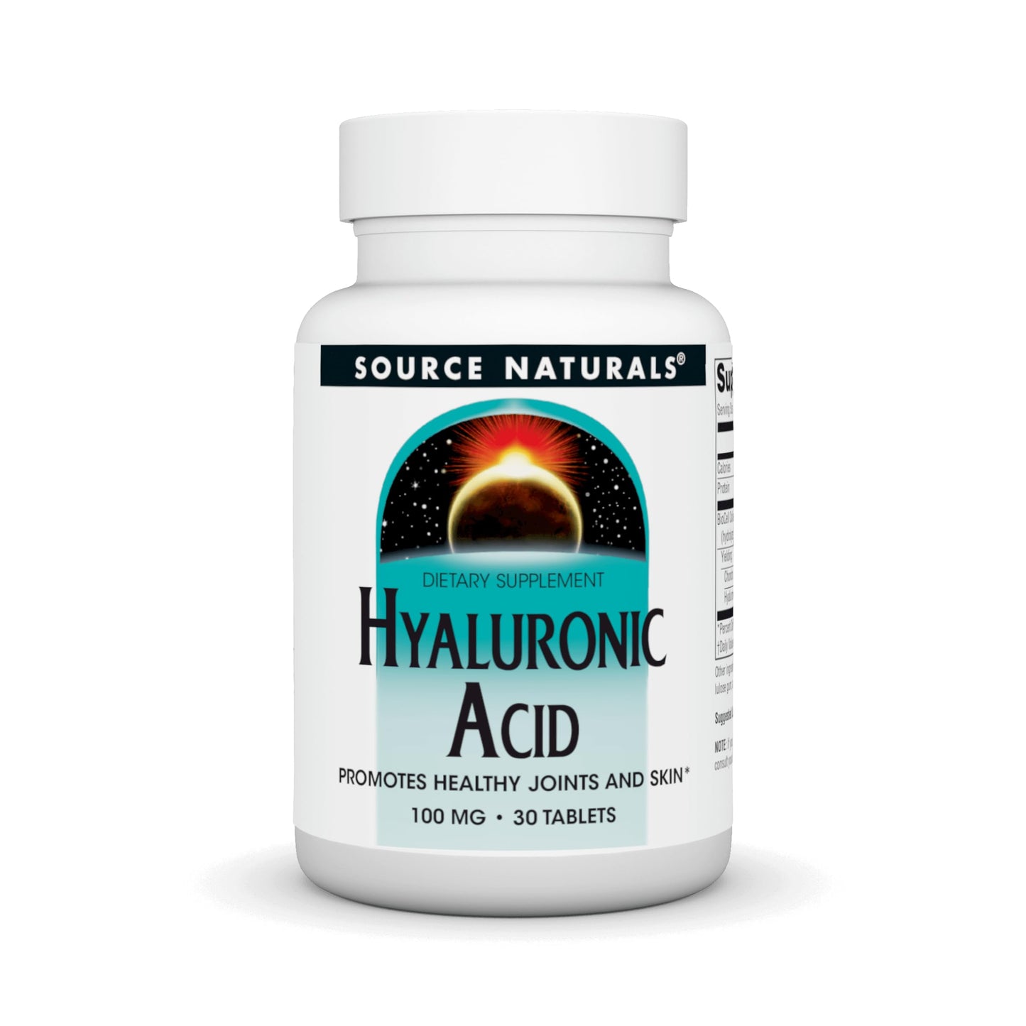 Source Naturals Hyaluronic Acid 100 mg Tablets, 30 Count
