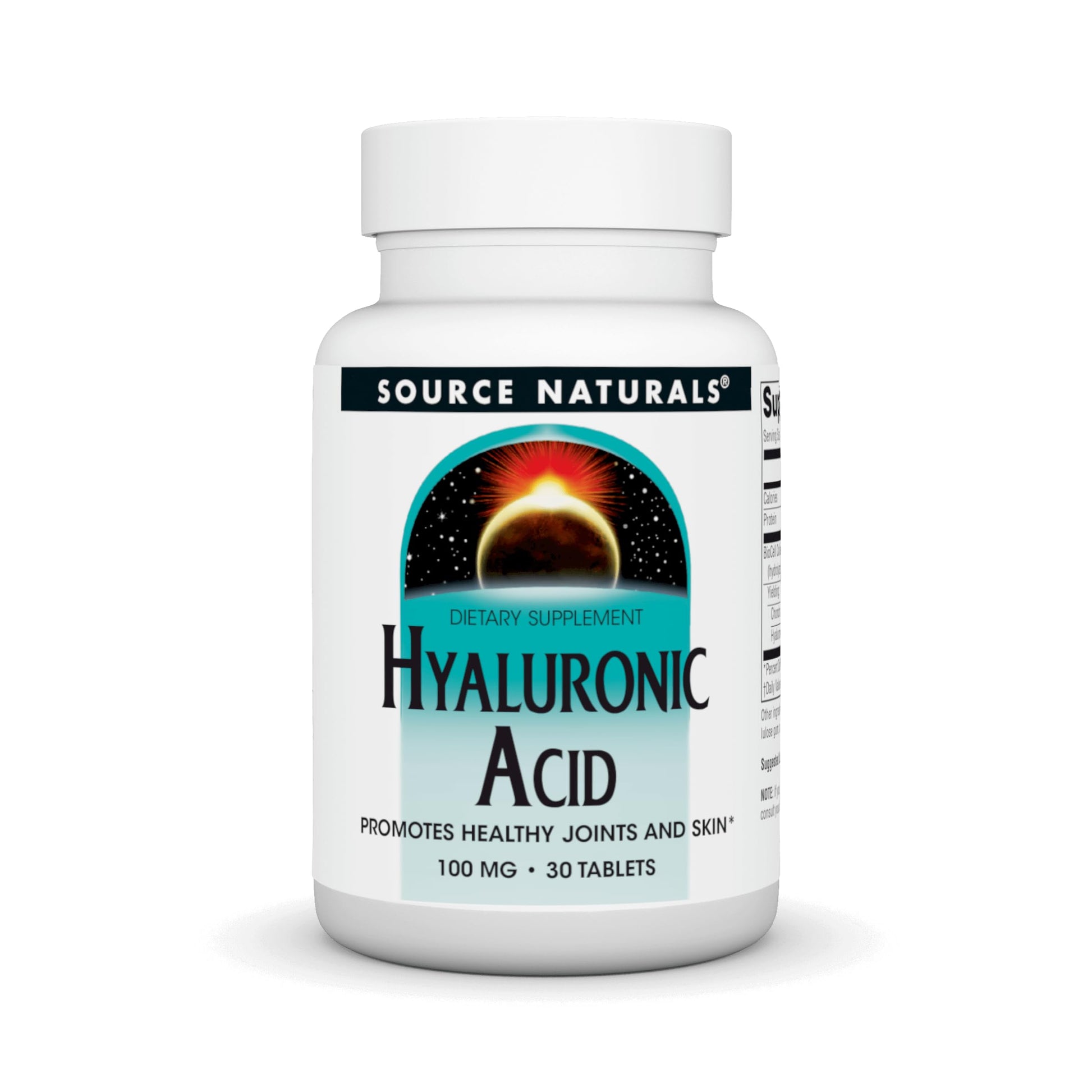 Source Naturals Hyaluronic Acid 100 mg Tablets, 30 Count