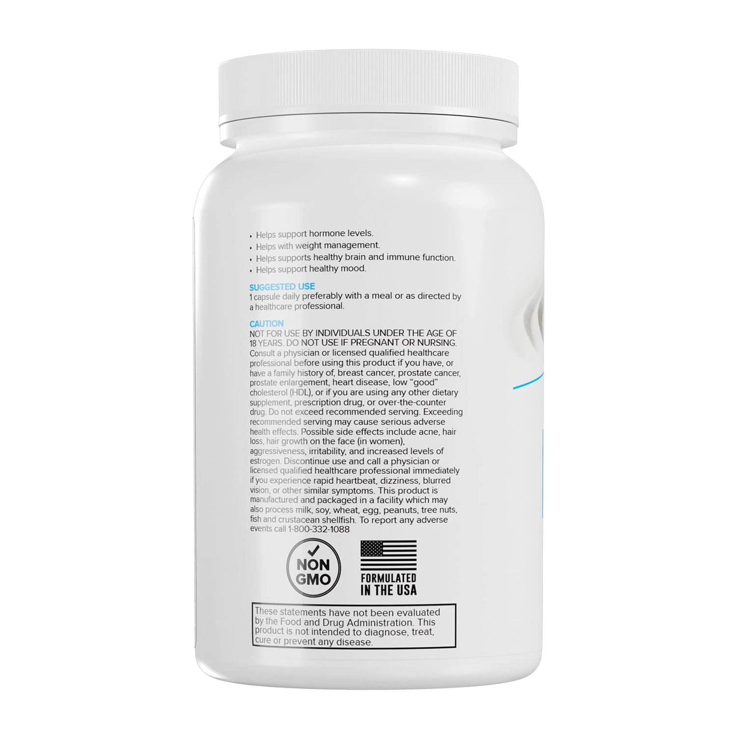 Portions Master DHEA 25mg Capsules, 100 Count