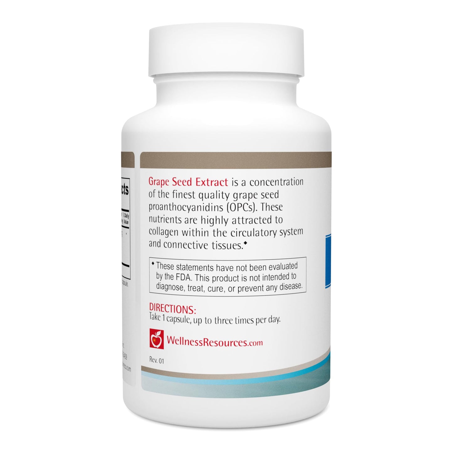 Wellness Resources Grape Seed Extract Supplement Capsules, 100 Capsules