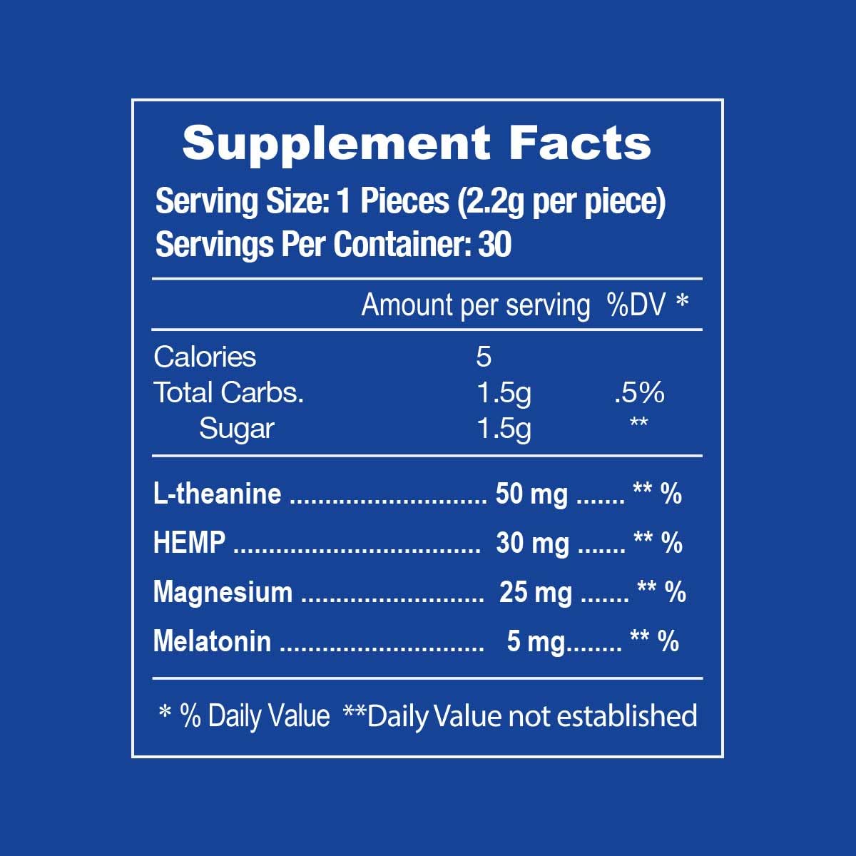 E-Z Nite Hemp + Melatonin Sleep Gummies, 30 Count