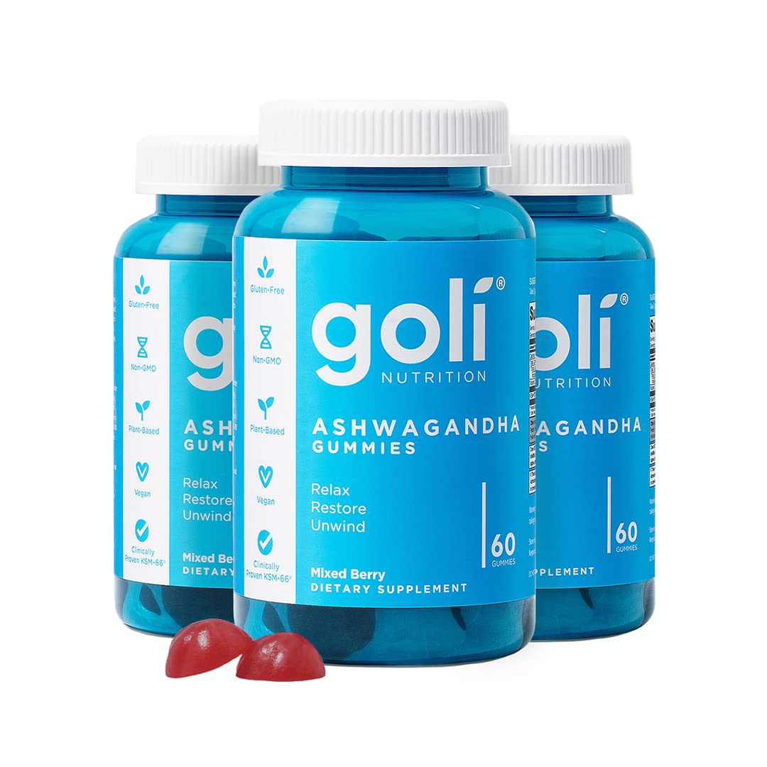 Goli Ashwagandha & Vitamin D Gummy 180 Count