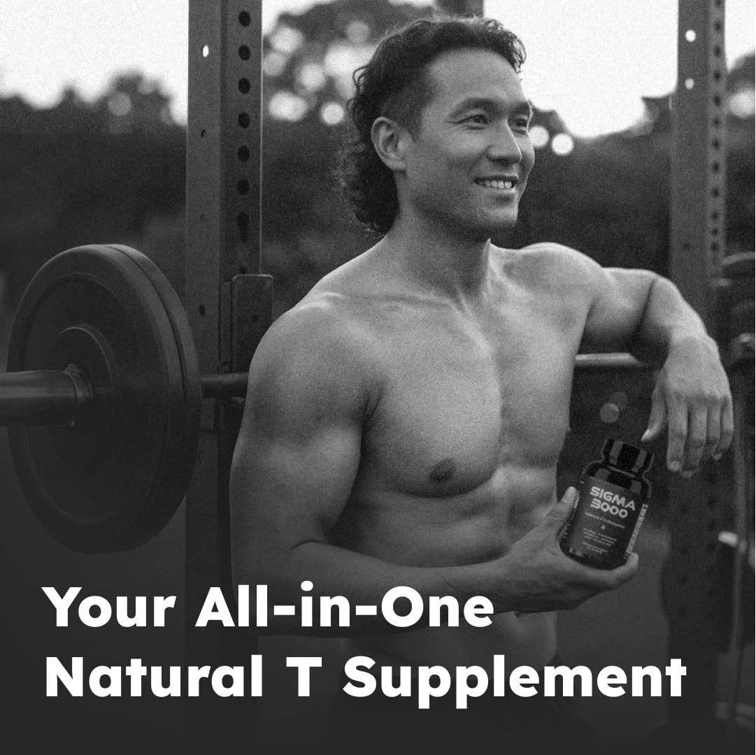 SIGMA 3000 Natural Testosterone Booster for Men Capsule 90 Count