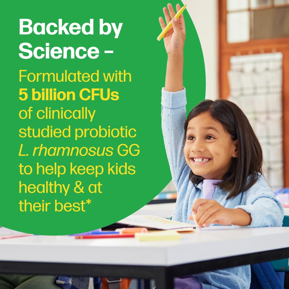 Culturelle Kids Chewable Daily Probiotic for Kids, Chewable Tablet, 30 Count