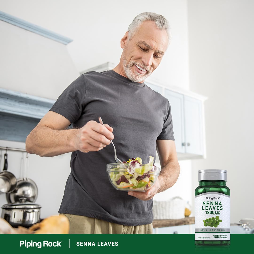 Piping Rock Senna Leaves Capsules 100 Count