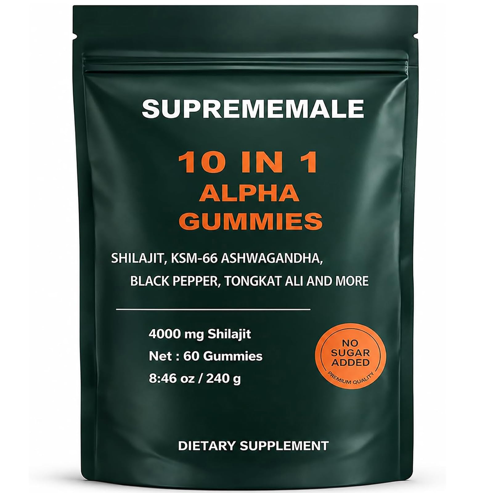 WXDOAU SupremeMale 10 in 1 Alpha Gummies Gummy 60 Count