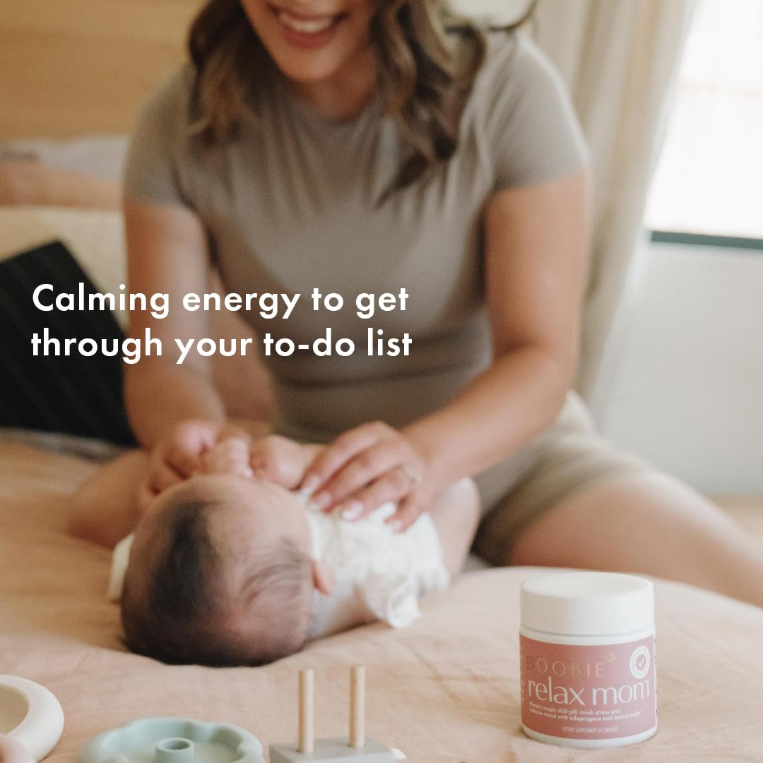 Boobie Brands Relax Mom Pregnancy & Postpartum Stress Support for Women Capsule 60