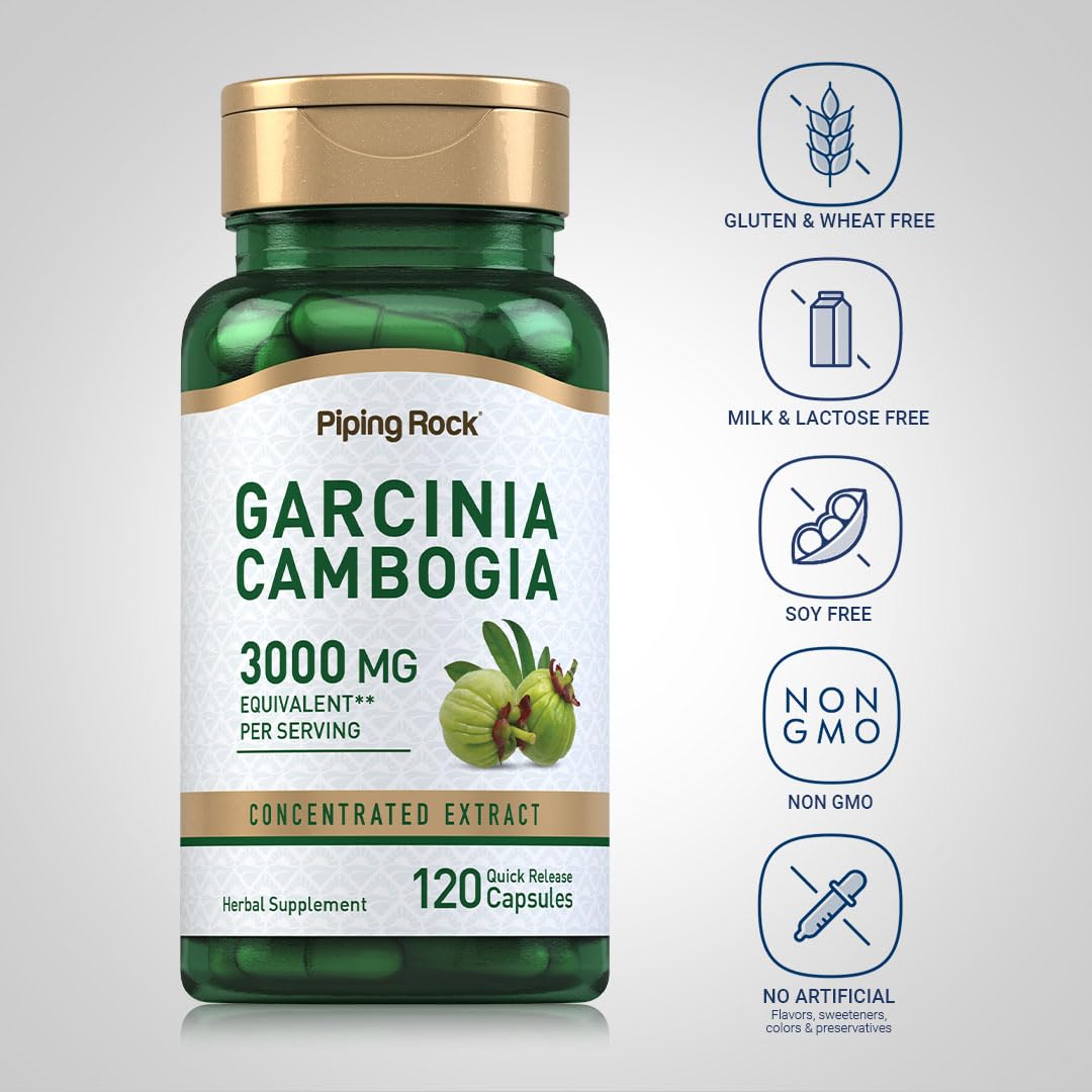 Piping Rock Garcinia Cambogia Extract Capsules 120 Count