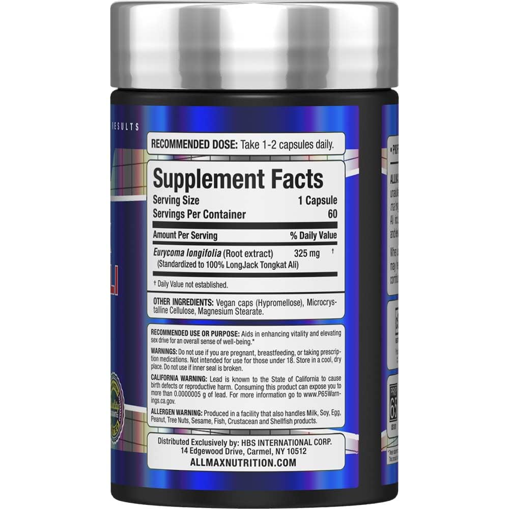 ALLMAX LongJack Tongkat Ali 60 Capsules