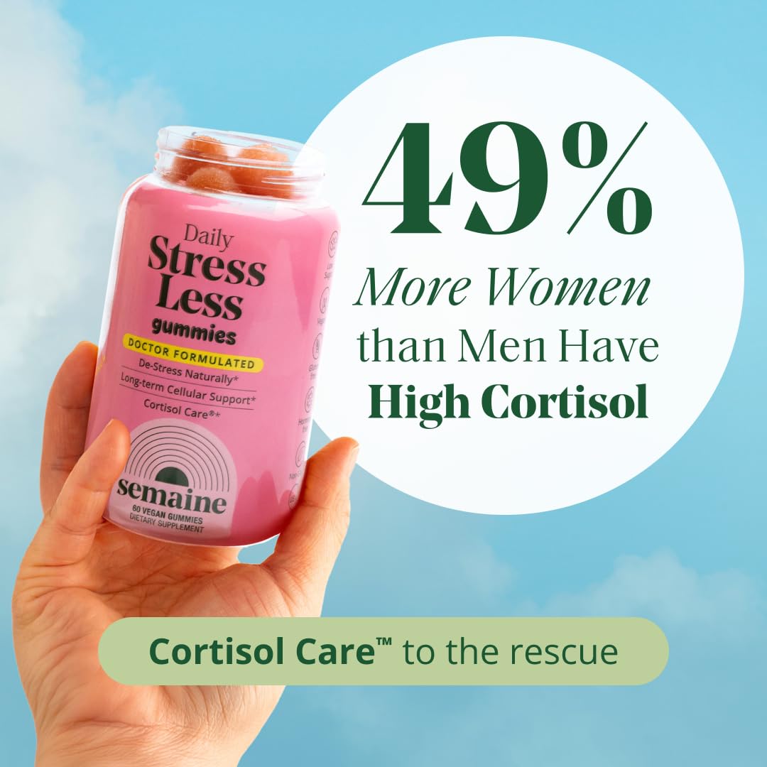Semaine Stress Less Gummy with Cortisol Care 60 Gummies