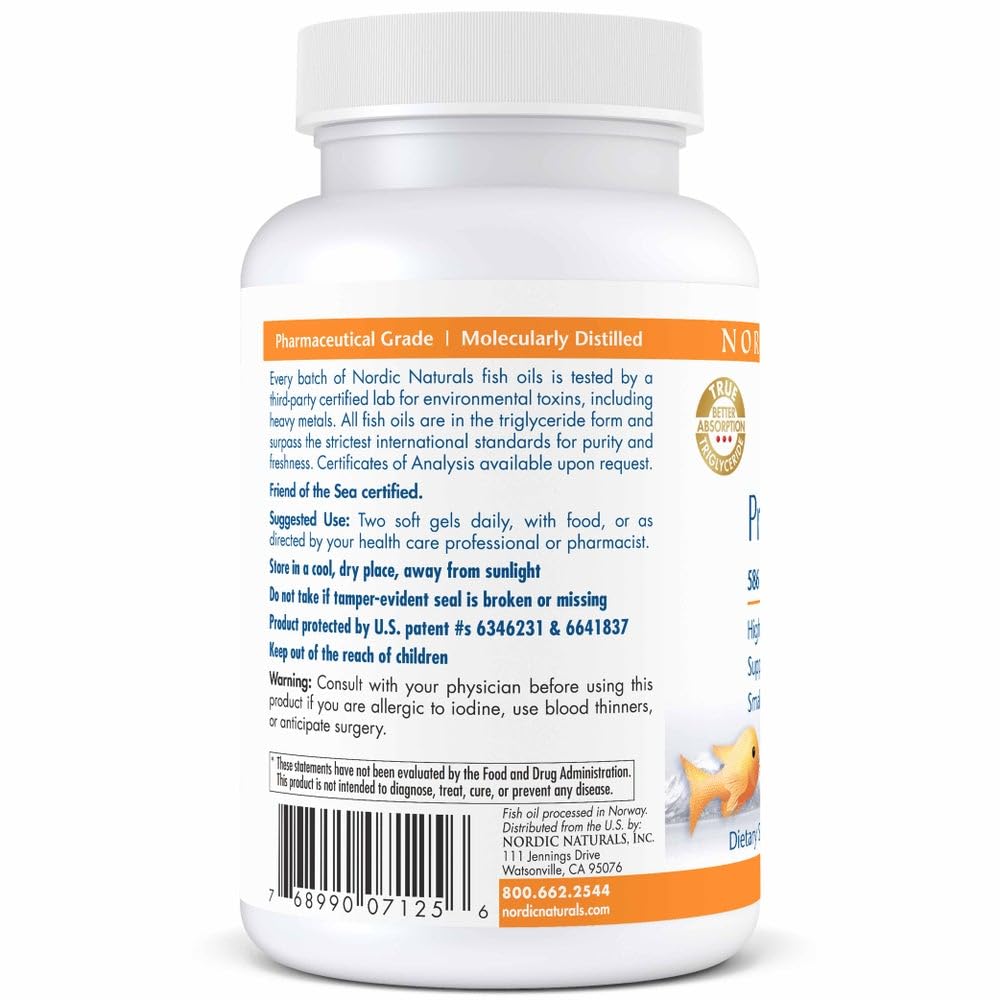 Nordic Naturals ProOmega 2000 Jr., Strawberry Flavor Soft Gels, 60