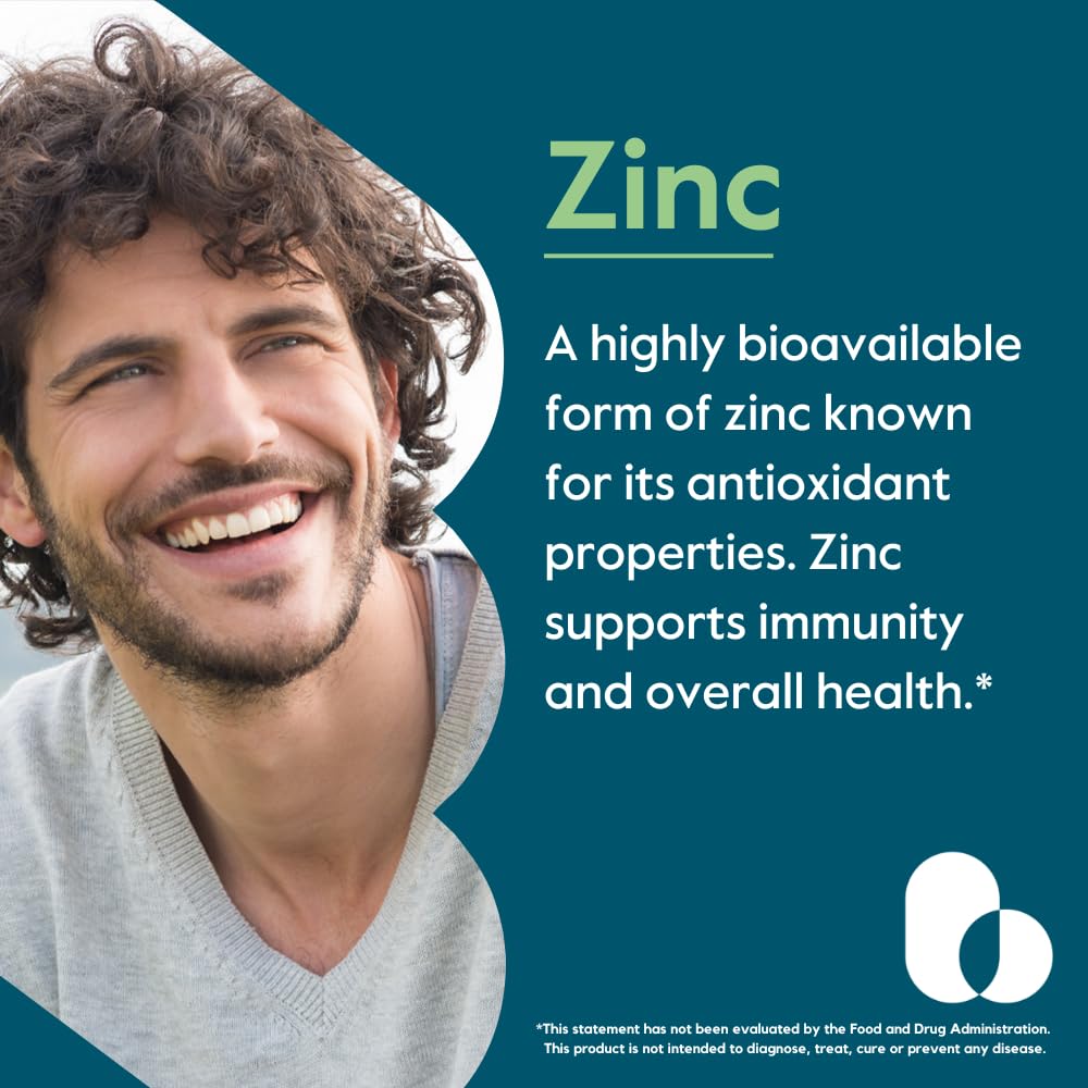 BESTVITE Zinc Chelate 50mg Capsules, 480 Count