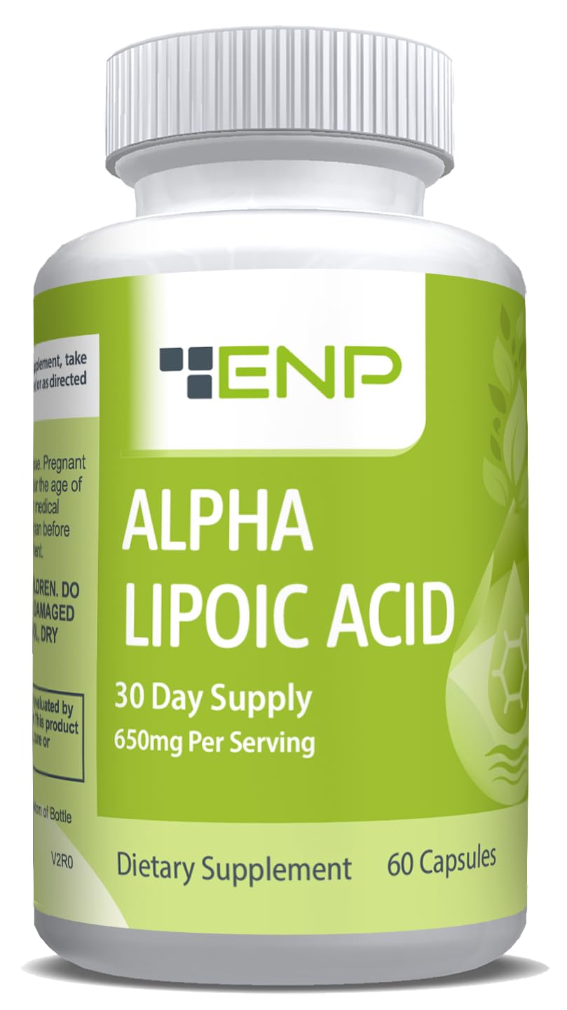 ENP Alpha Lipoic Acid 650mg Capsule, 30 Servings per Bottle, 1 Count