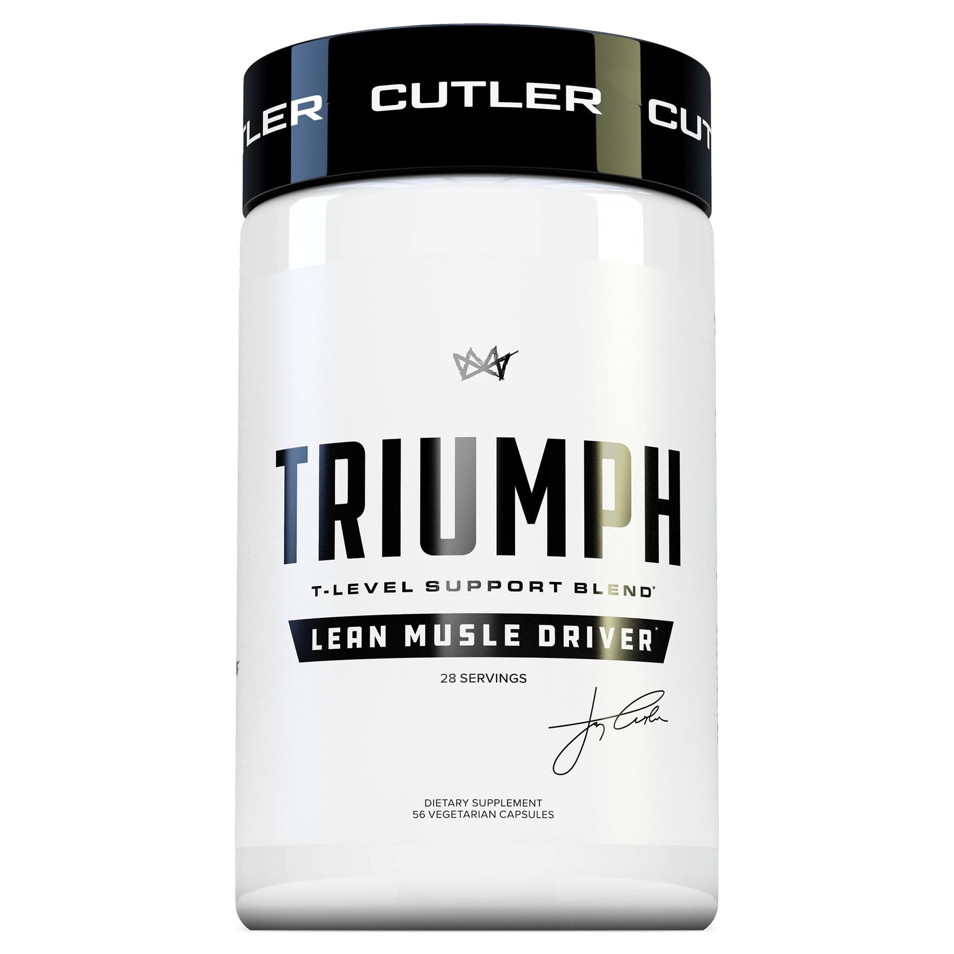 Cutler Nutrition TRIUMPH Testosterone Booster for Men: Best Test Booster and Estrogen Blocker for Men with DIM, KSM 66 Ashwagandha, and Boron Citrate, 56 Capsules