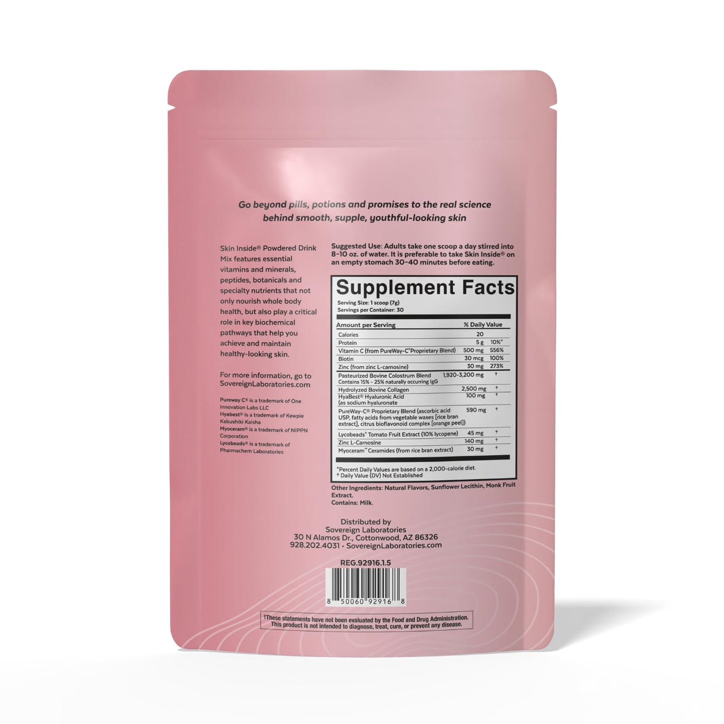 Colostrum-LD Skin Inside Collagen Nutritional Supplement Powder 7.4 oz