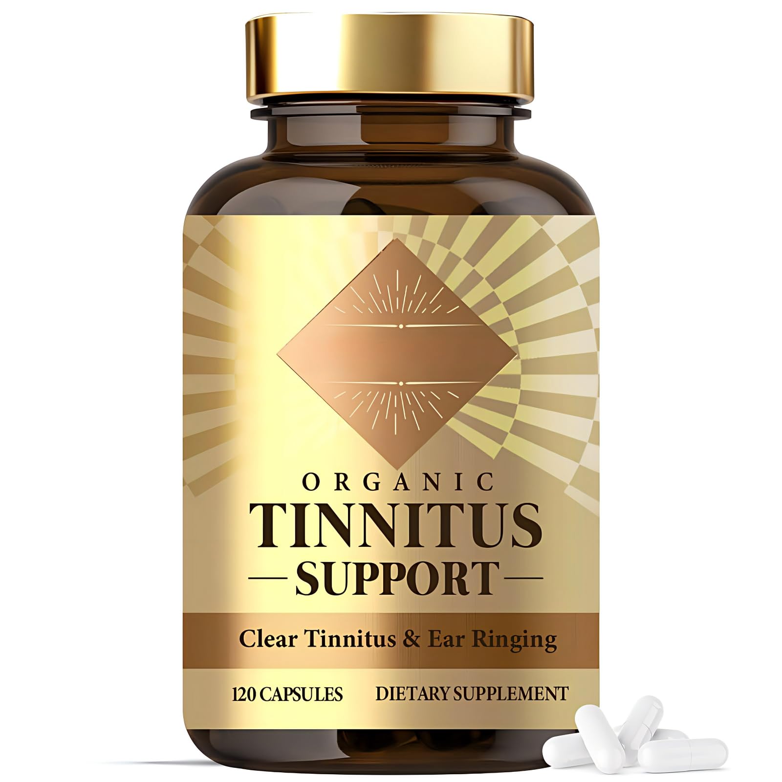 QDXHAYC Tinnitus Relief for Ringing Ears Capsules 120 Count