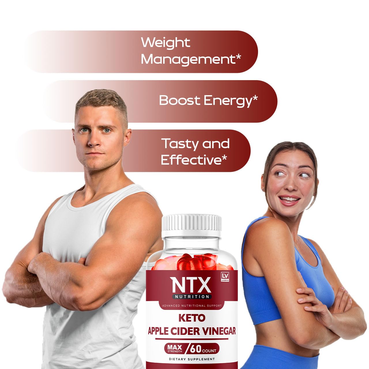 LIVORKA NTX Nutrition Keto Gummies 180 Gummies