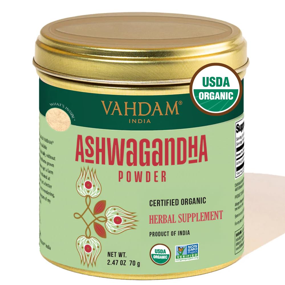 VAHDAM Organic Ashwagandha Powder 2.46 oz