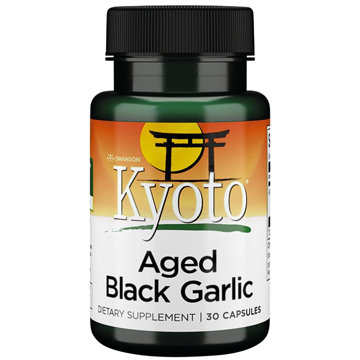 Swanson Aged Black Garlic 650 Milligrams Capsules 30 Count