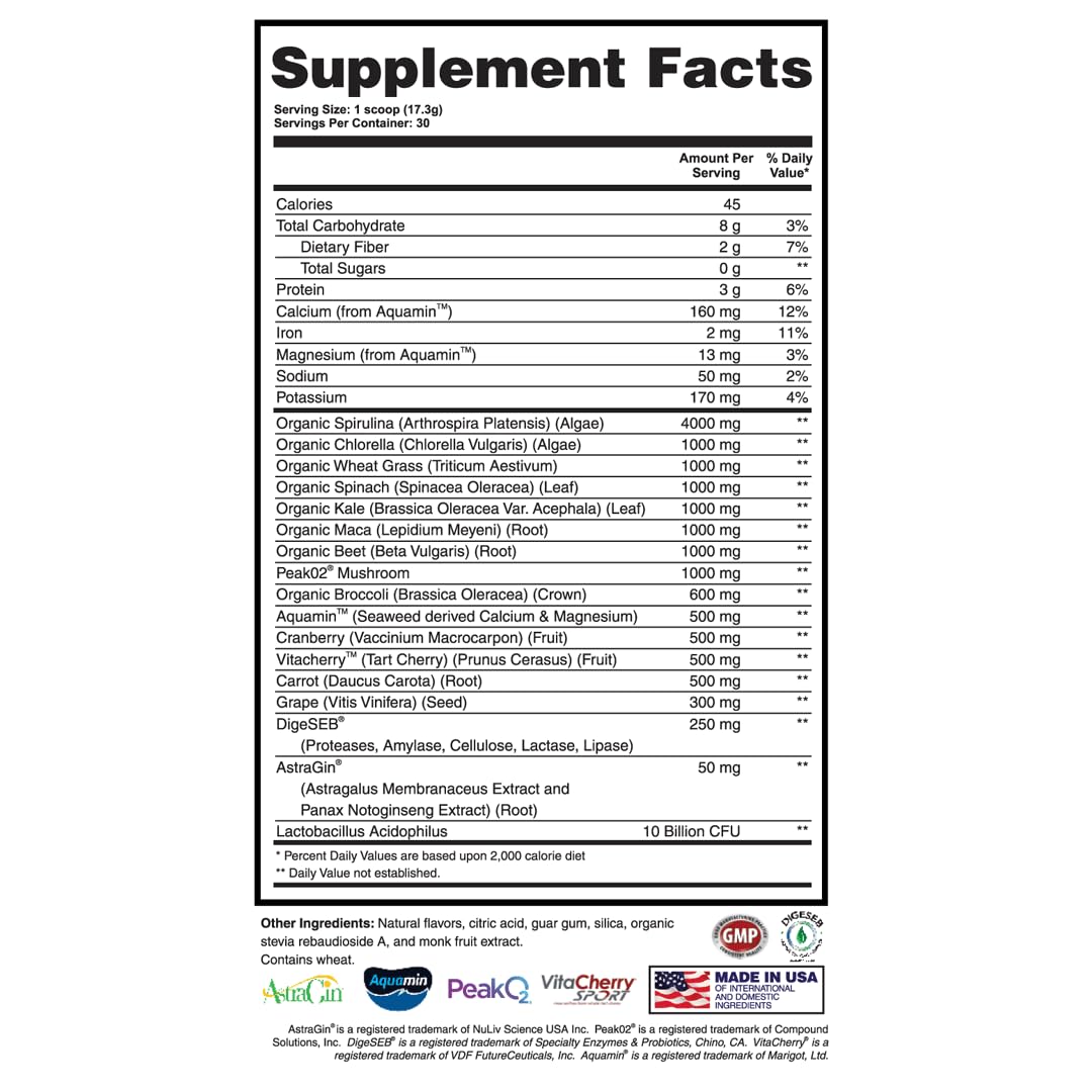 Apollon Nutrition Greens Powder 1 Ounce